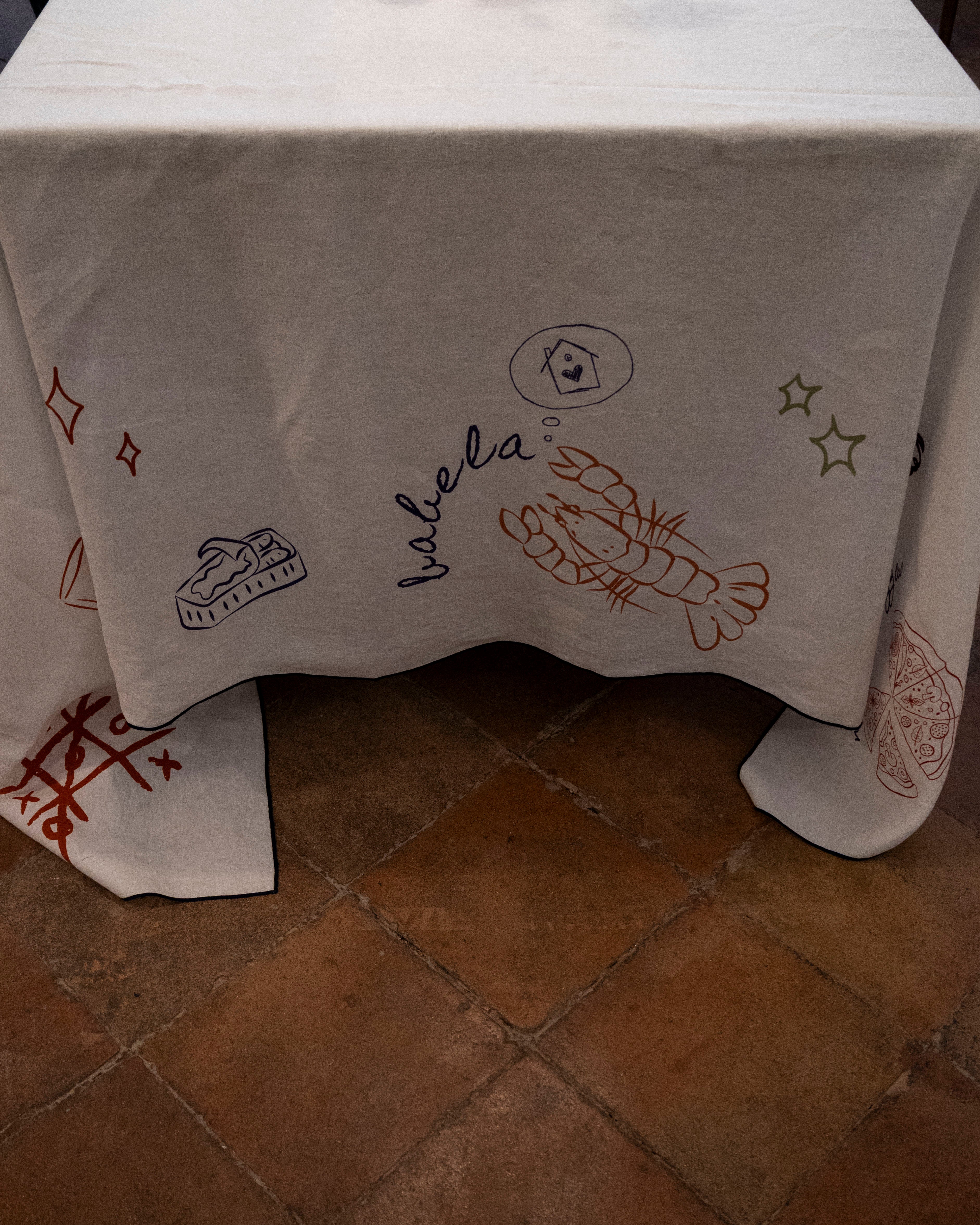 MANTEL LINO "POPURRÍ" (EDICIÓN LIMITADA)